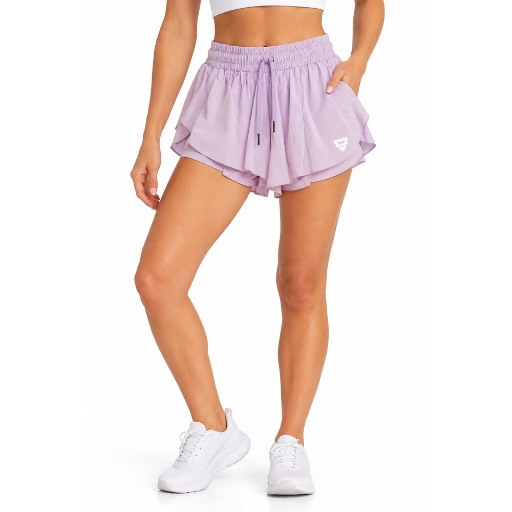 LUOGONGZI Women’s Reflective Logo Running Shorts | Size Small